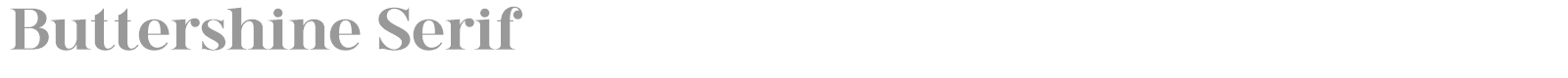 Buttershine Serif font preview